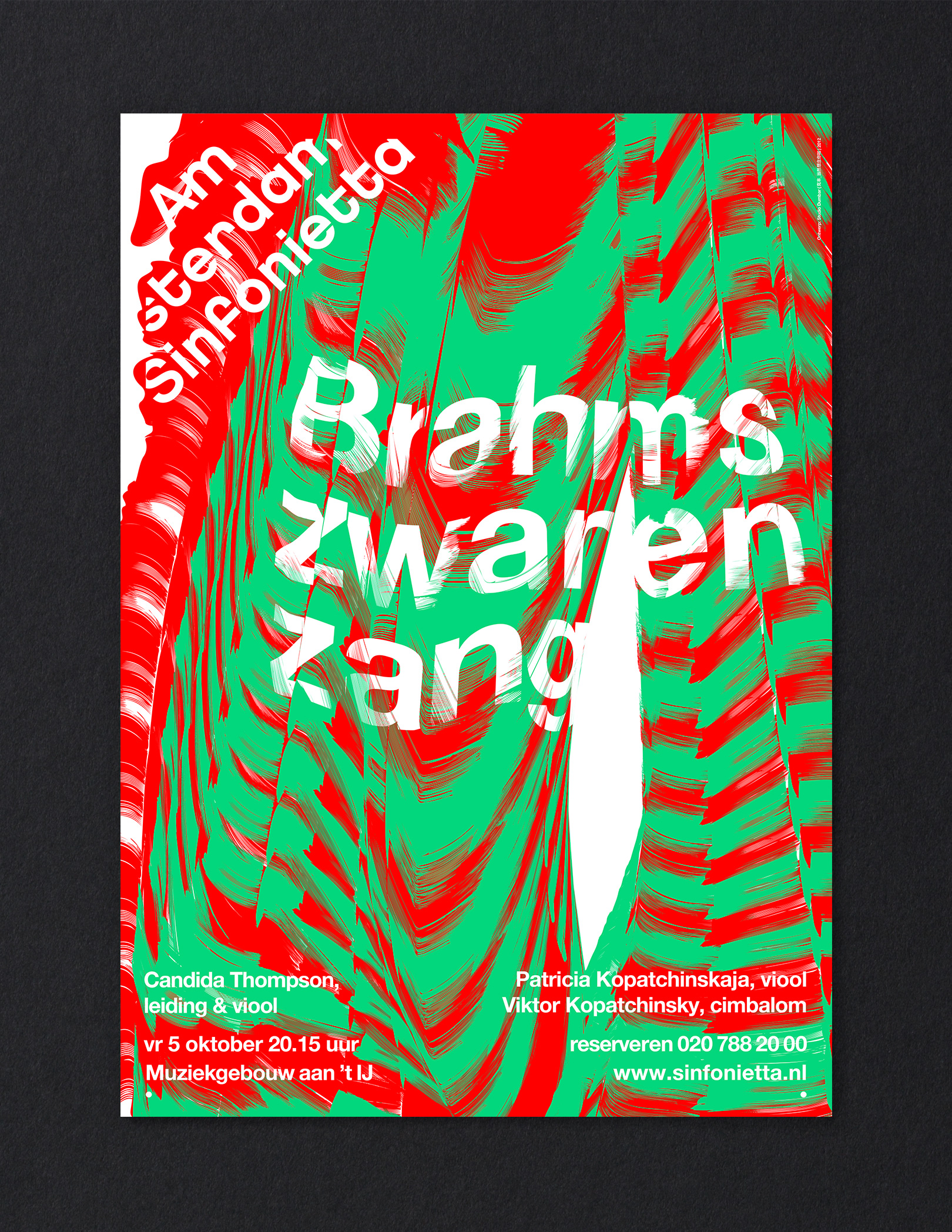 Amsterdam Sinfonietta Posters Brahms Zwaren Zang