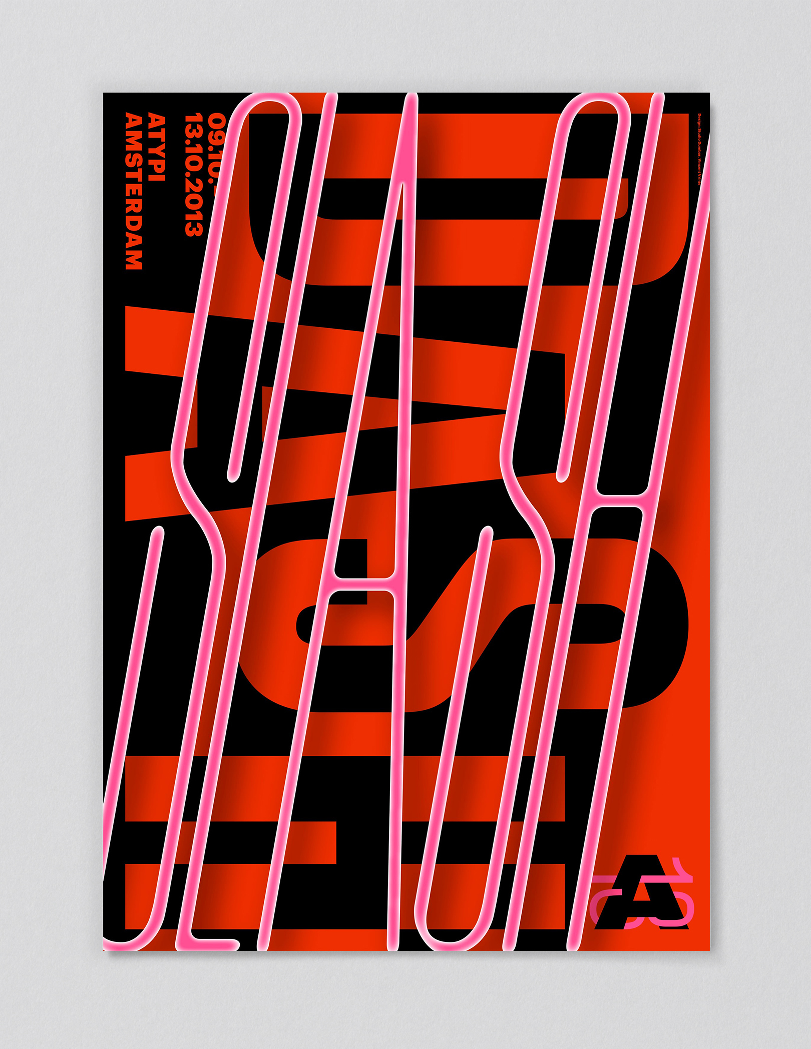 studio dumbar event design branding for ATypI the international type association poster design