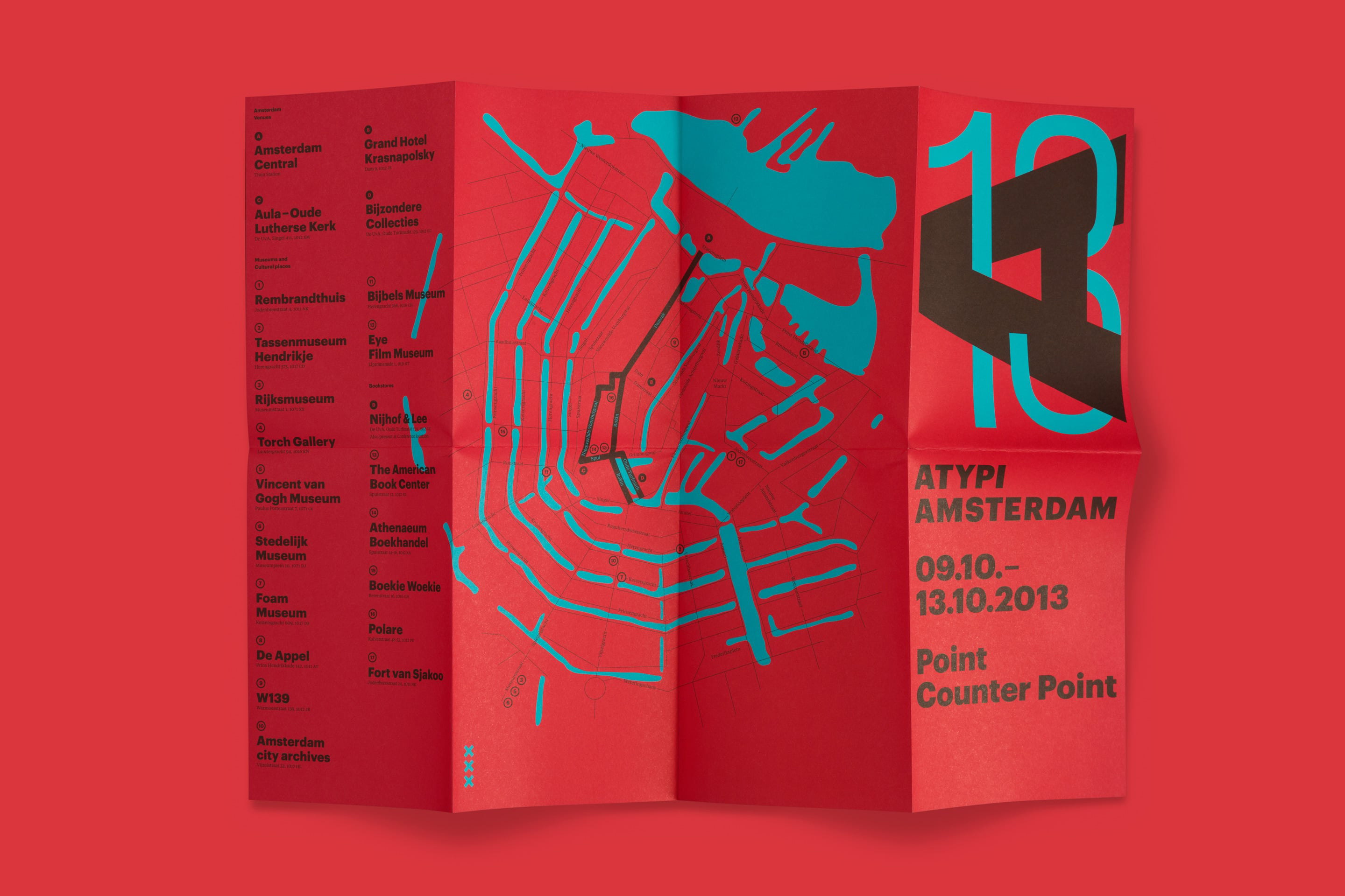 studio dumbar event design branding for ATypI the international type association map design