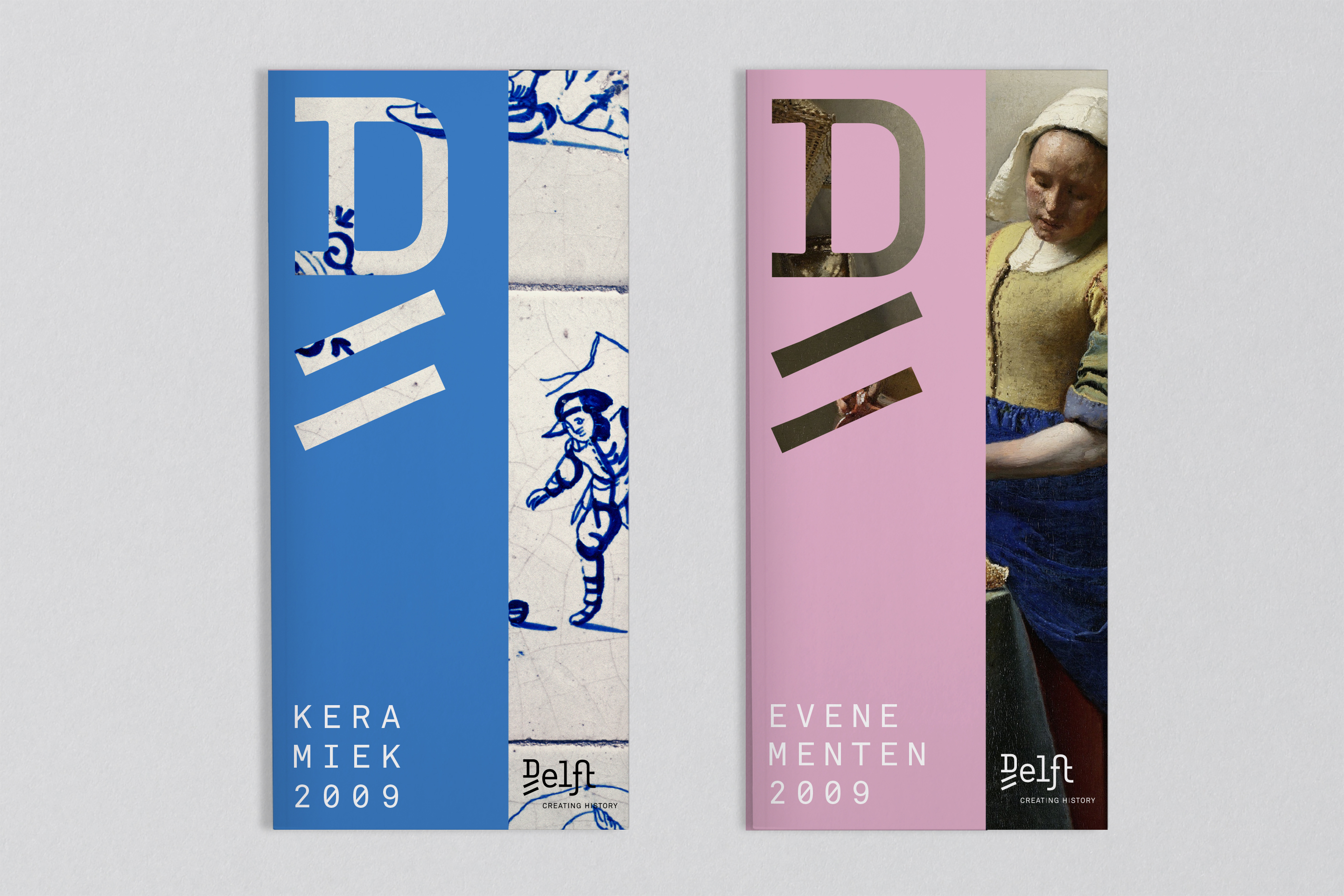 studio dumbar design visual brand identity Delft City Marketing flyer design