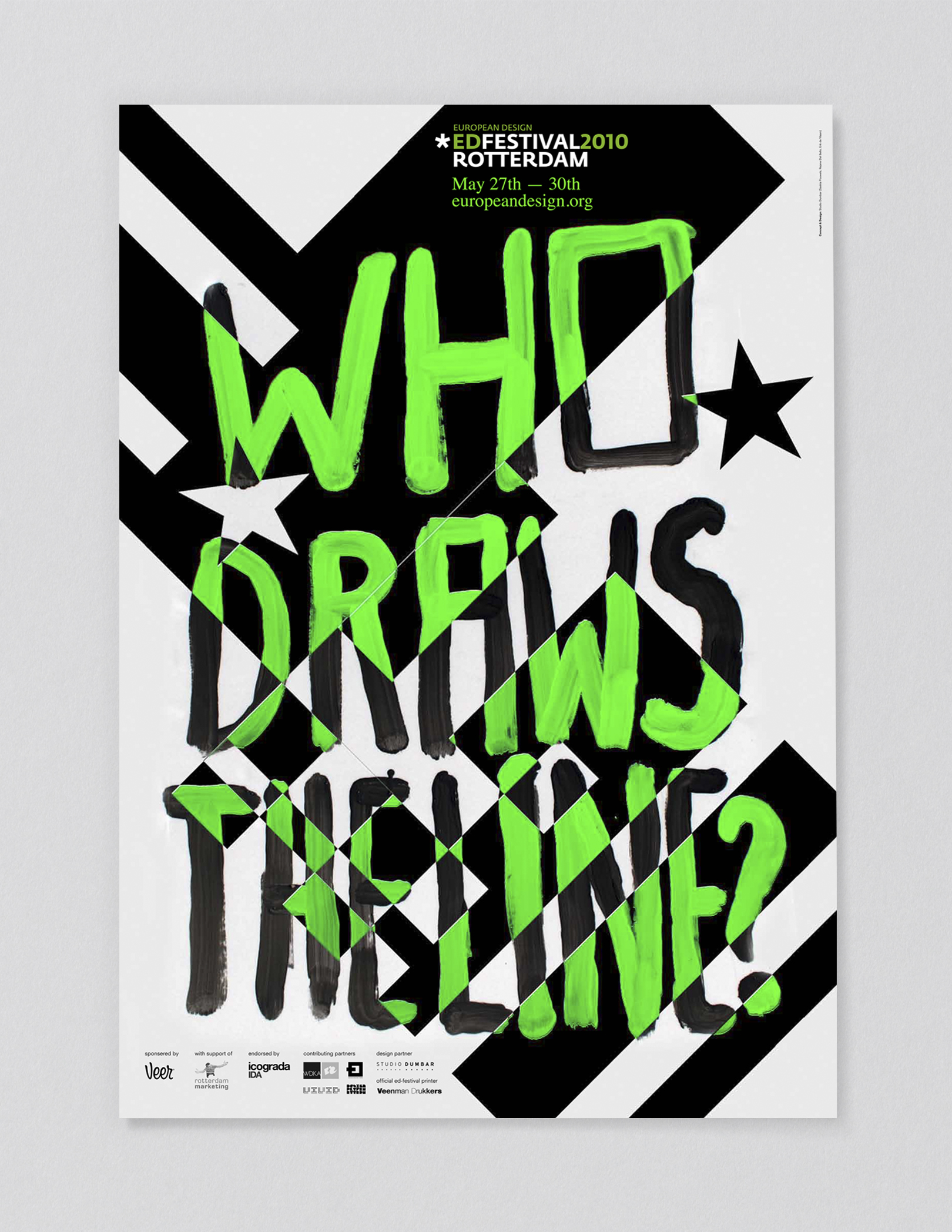 studio dumbar event design branding for European Design Festival poster design