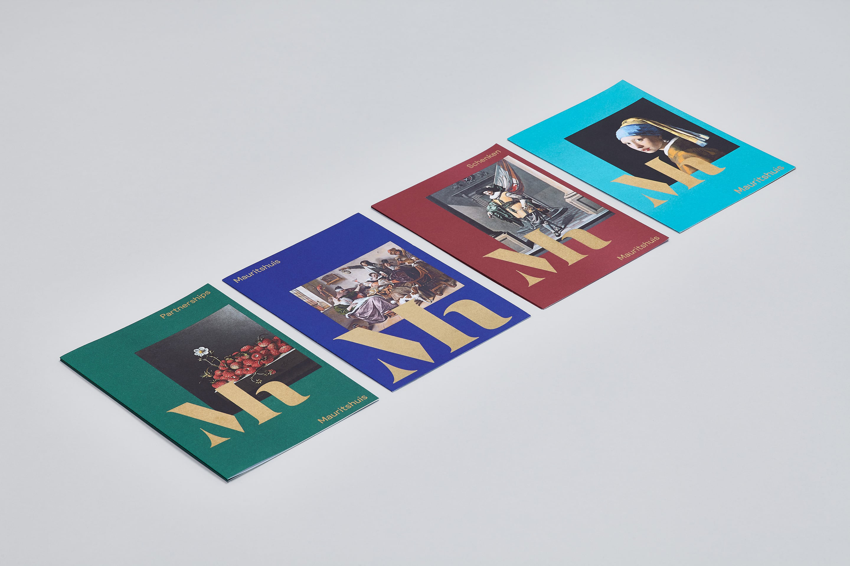 studio dumbar design visual brand identity for Mauritshuis Royal Picture Gallery brocure design