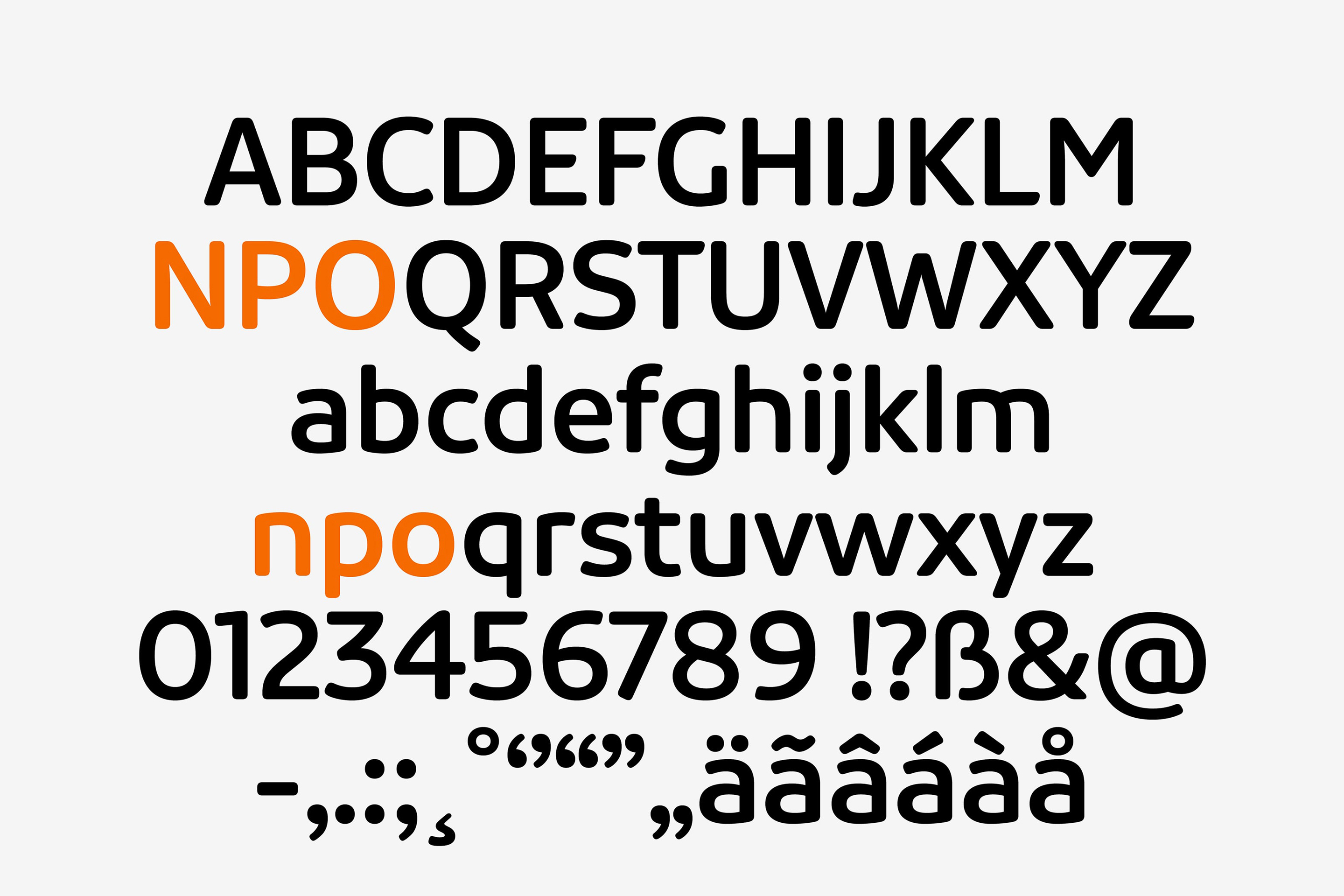 studio dumbar design visual brand identity NPO Netherlands Public Broadcasting NPO sans typography design