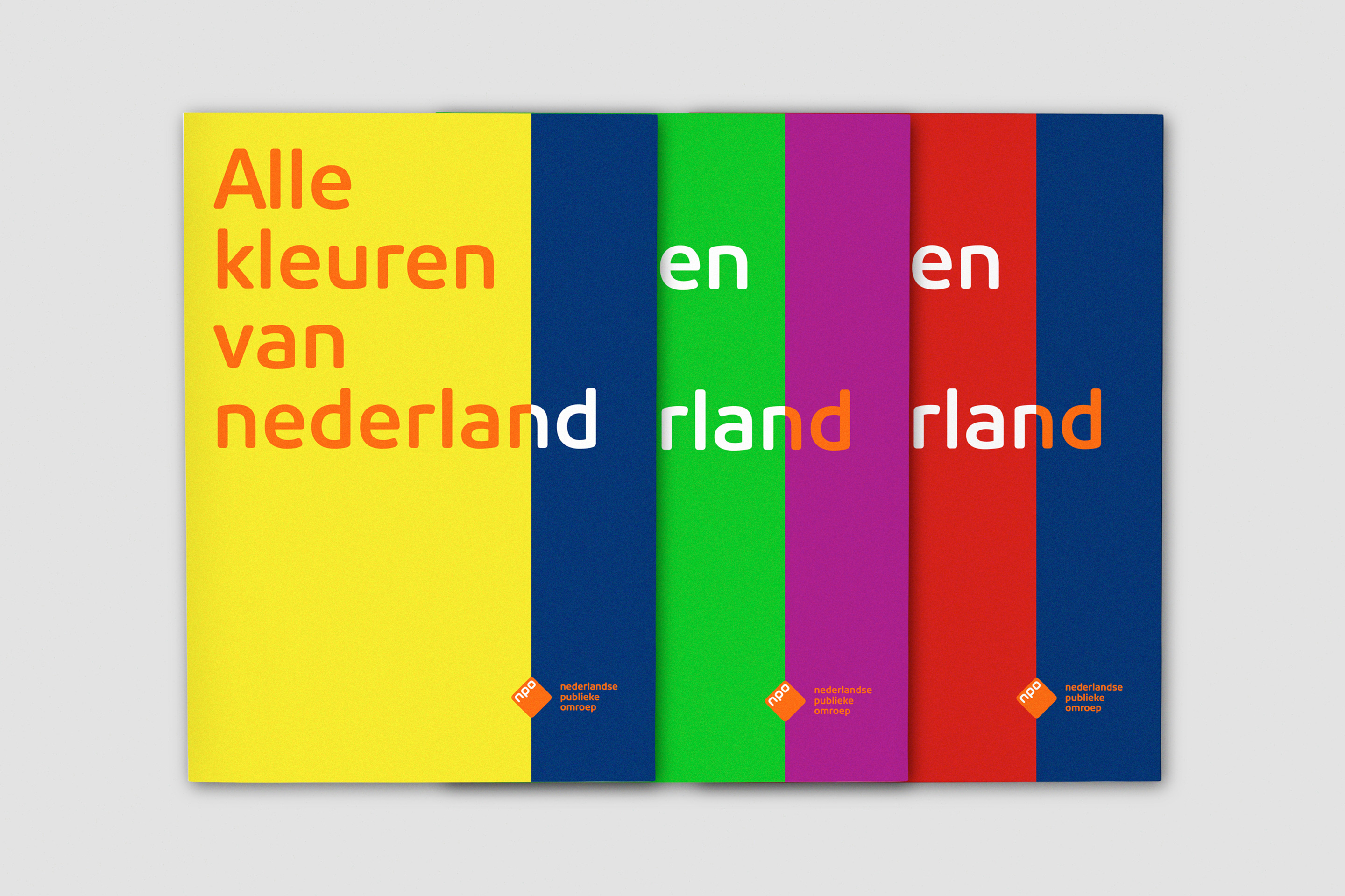 studio dumbar design visual brand identity NPO Netherlands Public Broadcasting brochure design