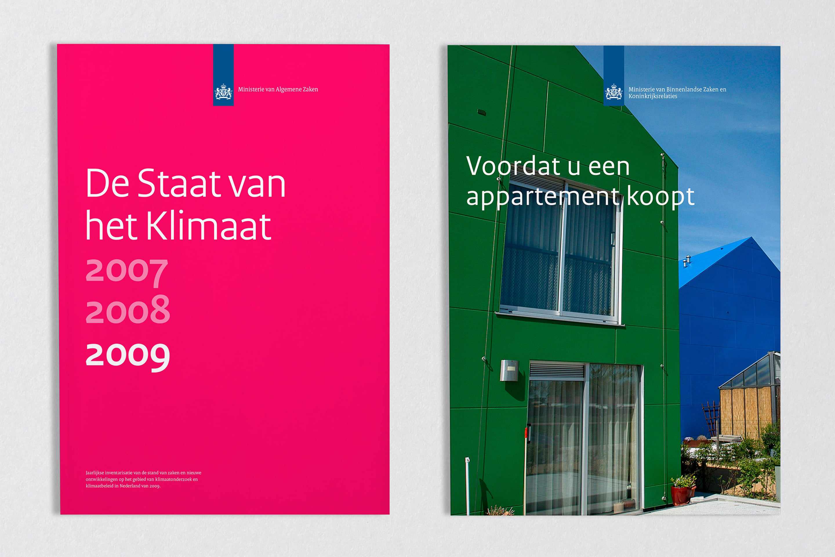 studio dumbar design visual brand identity for Rijksoverheid The Dutch Government the visual identity that integrates all 175 Dutch government organisations brochure design