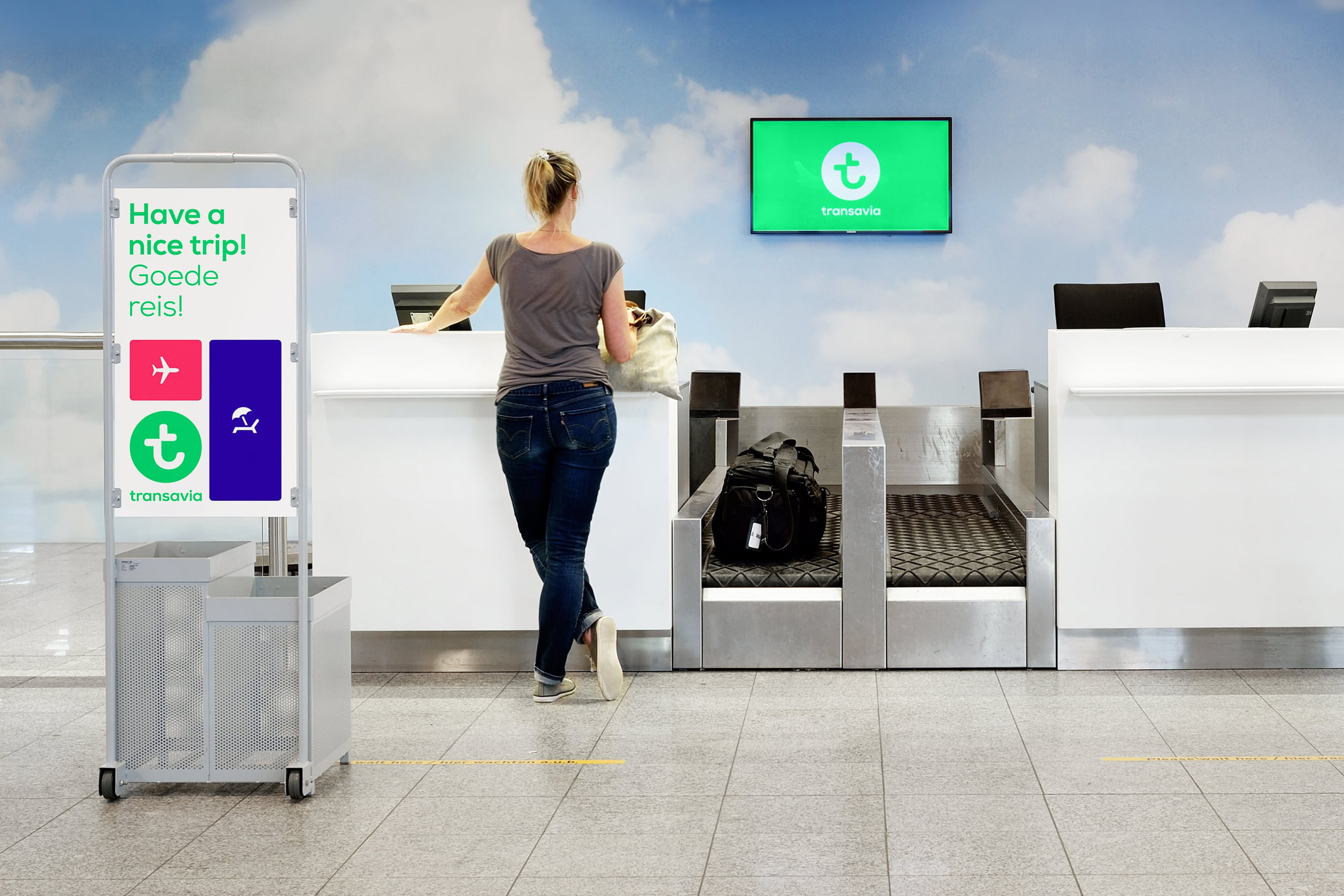 Transavia baggage cheap drop off