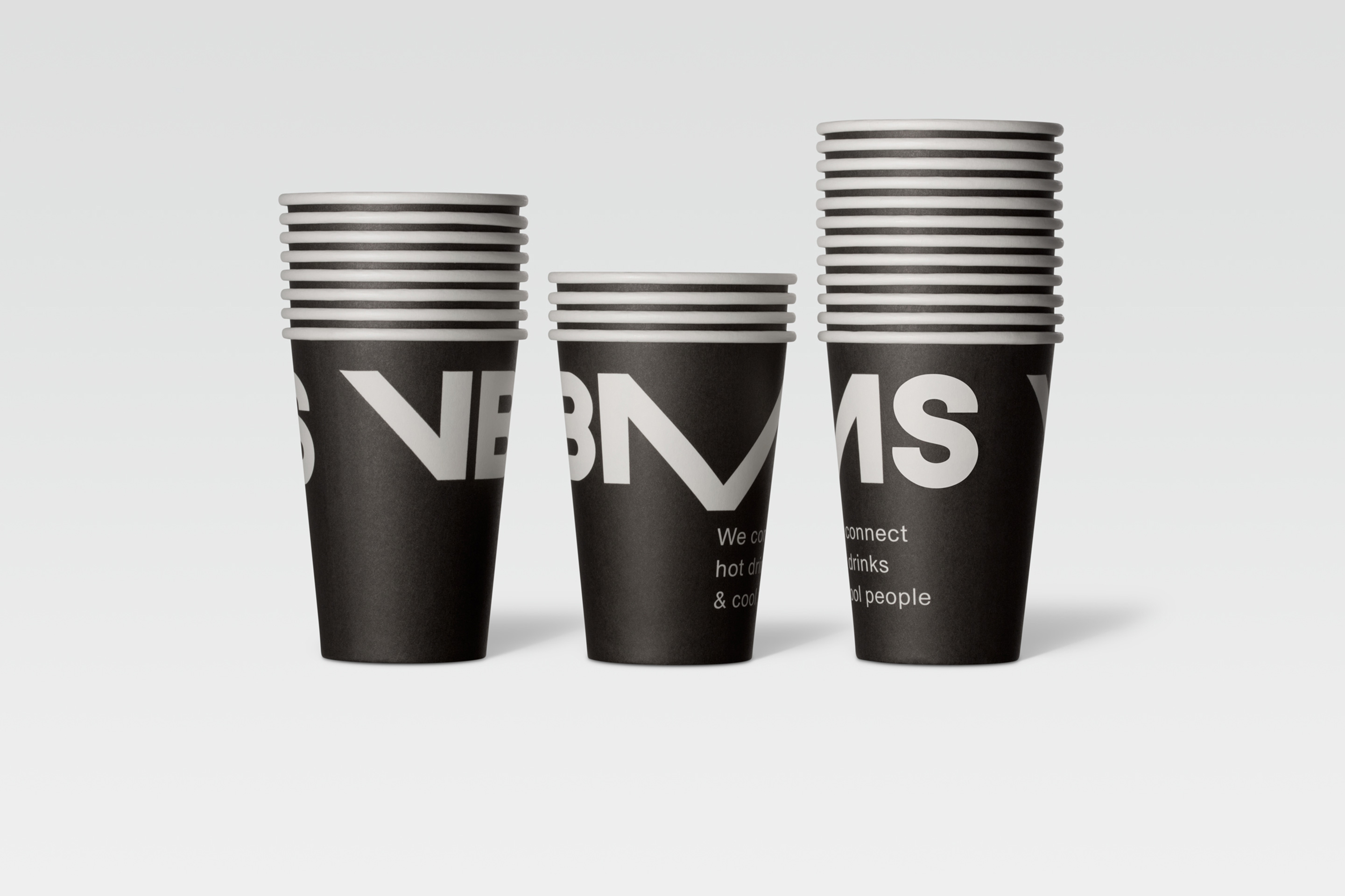 studio dumbar design visual brand identity for VBMS expert in offshore installations paper cup design