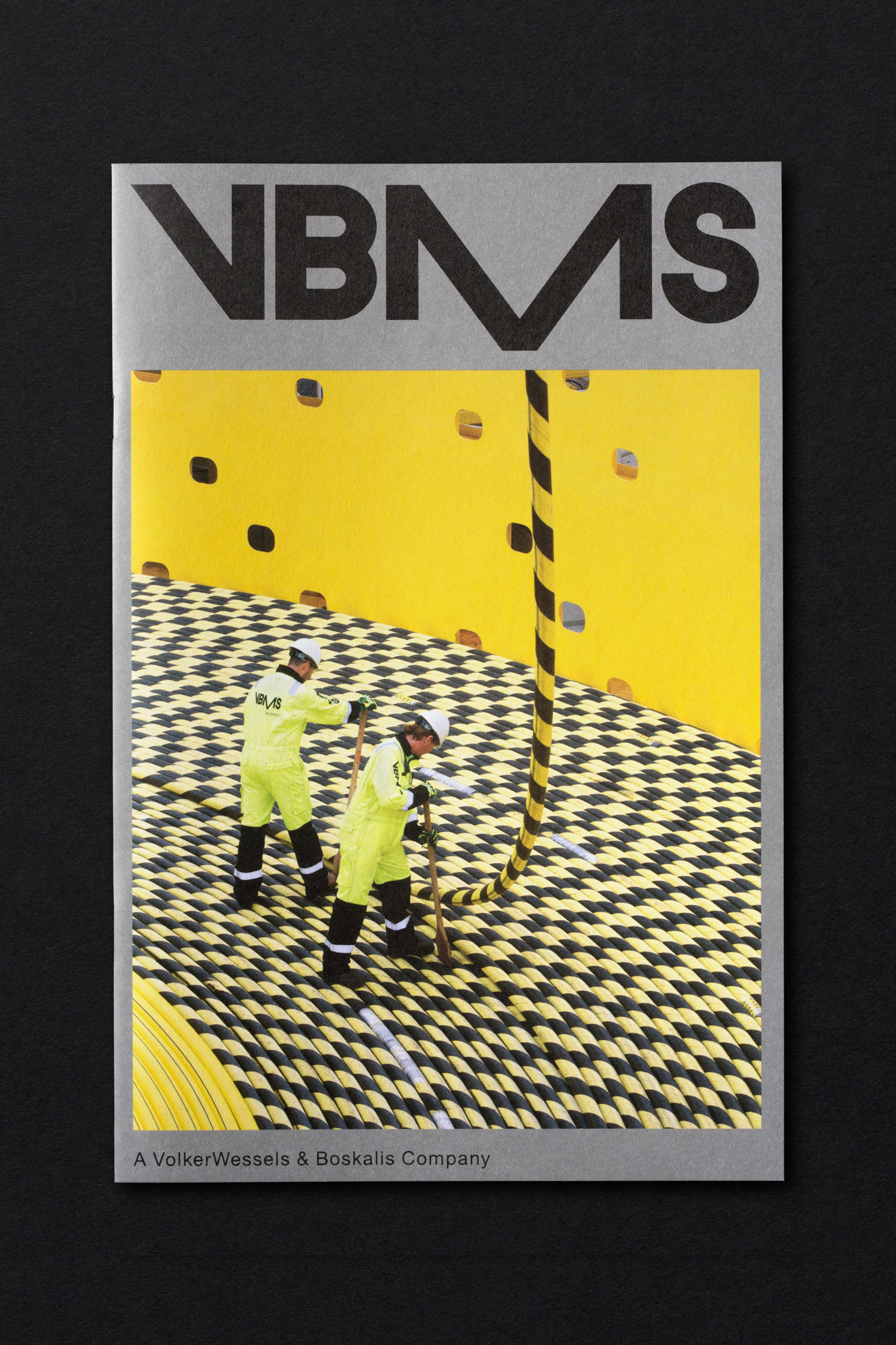 studio dumbar design visual brand identity for VBMS expert in offshore installations corporate brochure design